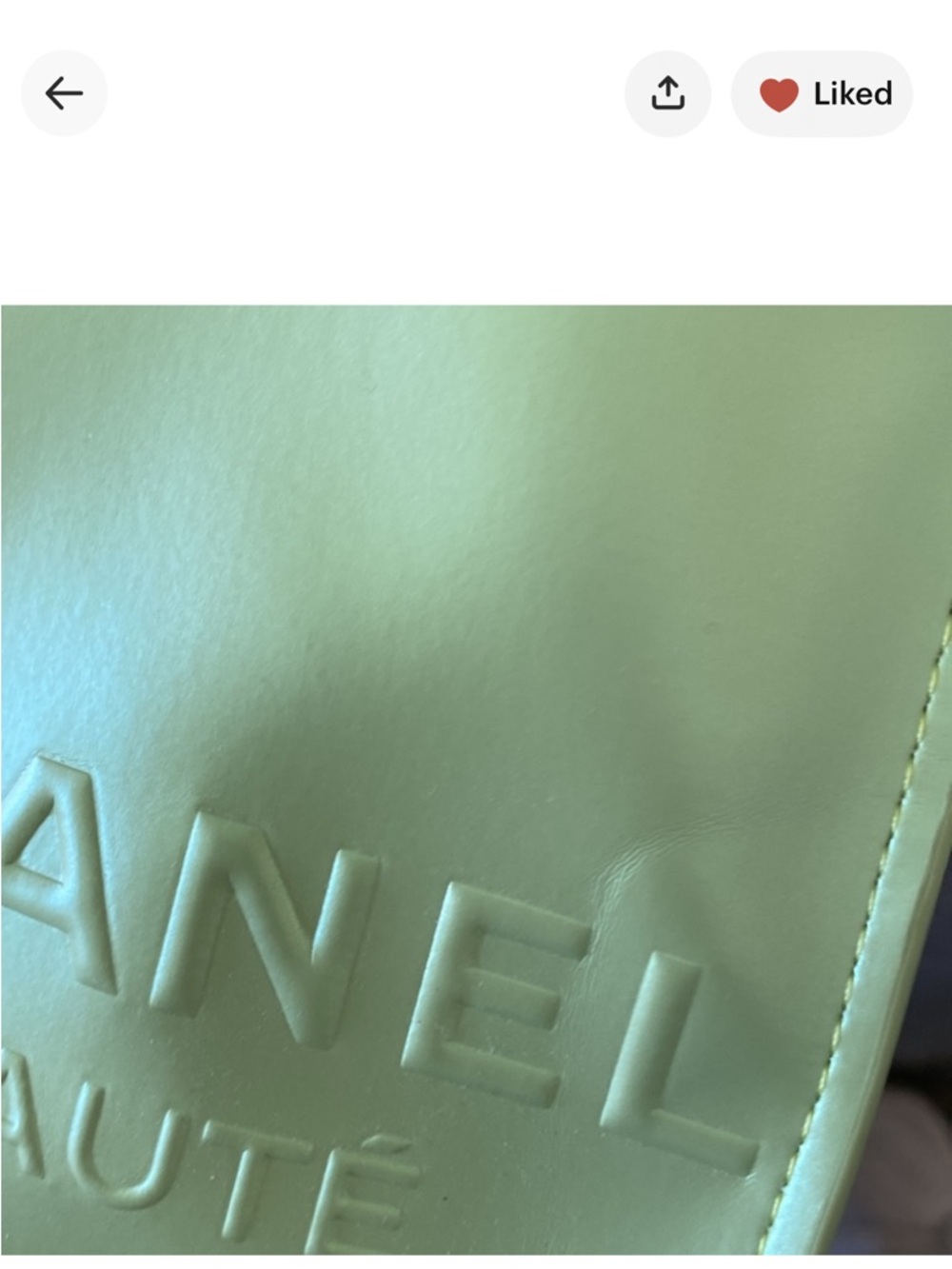 Chanel Limited Edition Green Makeup Pouch - Picture 6 of 7